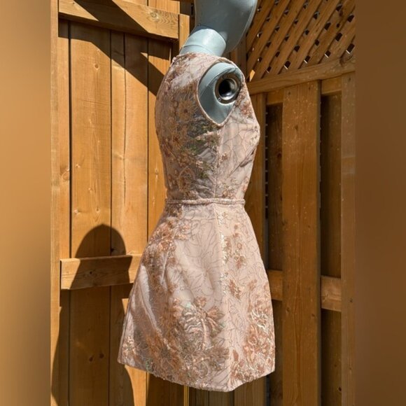 🆕 BRONX & BANCO 🧿 NWOT Violet Mini Dress, Gold & Champagne Sequin - Sz XS US 2 - Picture 8 of 15